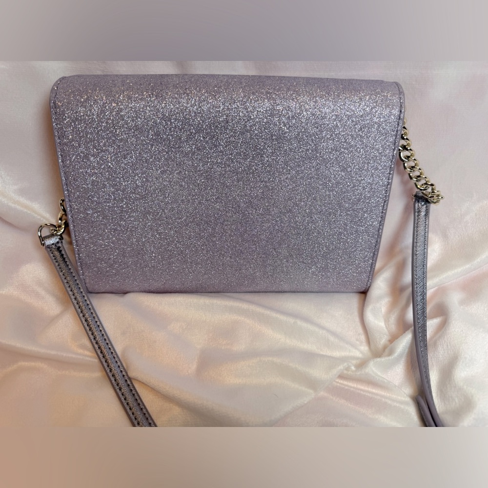 Kate Spade Crossbody Lilac Frost Tinsel Glitter - Picture 3 of 12